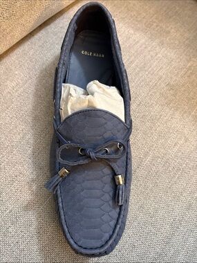 Cole Haan Women's Navy Blue Tassel Loafer